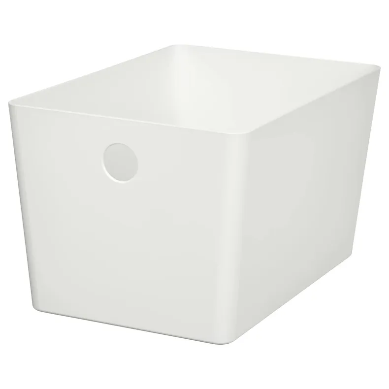 IKEA KUGGIS КУГГИС, контейнер, белый, 18x26x15 см 405.685.28 фото №1