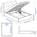 IKEA IDANÄS ИДАНЭС, тахта с обивкой, Темно-серый с пушечным напылением, 160x200 см 104.589.70 фото thumb №7