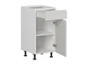 BRW Кухонный цокольный шкаф Sole 40 см правый с ящиками светло-серый глянец, альпийский белый/светло-серый глянец FH_D1S_40/82_P/SMB-BAL/XRAL7047 фото thumb №3
