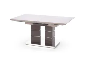 Обеденный стол раскладной HALMAR LORD 160-200x90 см, светлый ясен/темный ясен фото
