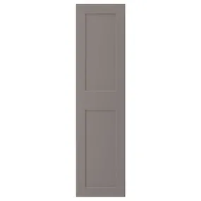 IKEA GRIMO ГРІМО, дверцята з петлями, сірий, 50x195 см 593.321.92 фото