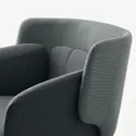 IKEA BINGSTA БИНГСТА, кресло, Виссл темно-серый / Кабуса темно-серый 204.460.95 фото thumb №5