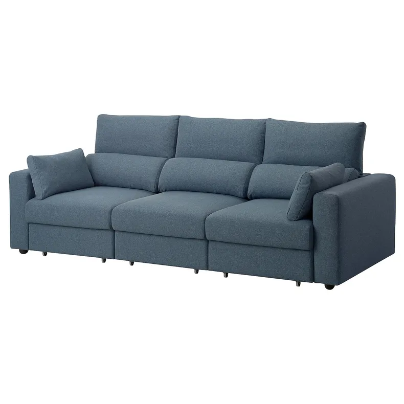 IKEA ESKILSTUNA ЭСКИЛЬСТУНА, 3-местный диван, Окрашенный в синий цвет 795.201.87 фото №1