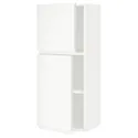 IKEA METOD МЕТОД, навісна шафа з полицями / 2 дверцят, білий / Voxtorp матовий білий, 40x100 см 194.648.82 фото thumb №1