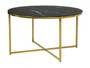Стол круглый BRW Xana, 80х80 см, черный/золотой BLACK фото