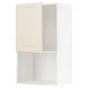 IKEA METOD МЕТОД, шафа навісна для мікрохвильової печ, білий / БУДБІН кремово-білий, 60x100 см 094.638.16 фото thumb №1