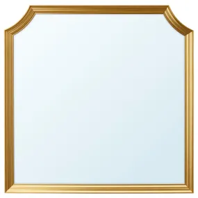 IKEA SVANSELE СВАНСЕЛЕ, зеркало, золотой цвет, 78x78 см 304.337.47 фото