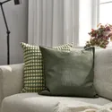 IKEA GURLI ГУРЛІ, чохол на подушку, насичений зелений, 50x50 см 604.895.87 фото thumb №2