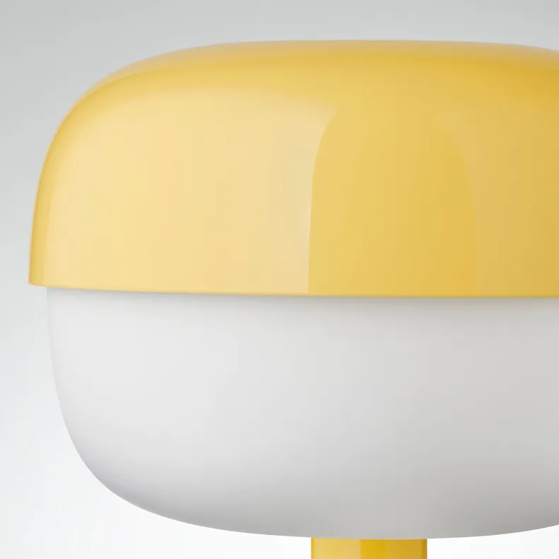 IKEA BLÅSVERK БЛОСВЕРК, лампа настольная, желтый, 36 см 605.479.74 фото №5