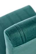 Кухонний стілець HALMAR DIEGO 3 стьобані смужки, дуб медовий/темно-зелений фото thumb №6