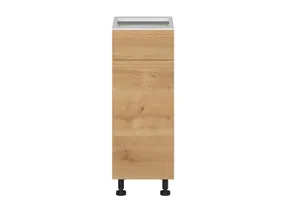 BRW Sole кухонный базовый шкаф 30 см правый с ящиками дуб арлингтон, альпийский белый/арлингтонский дуб FH_D1S_30/82_P/SMB-BAL/DAANO фото