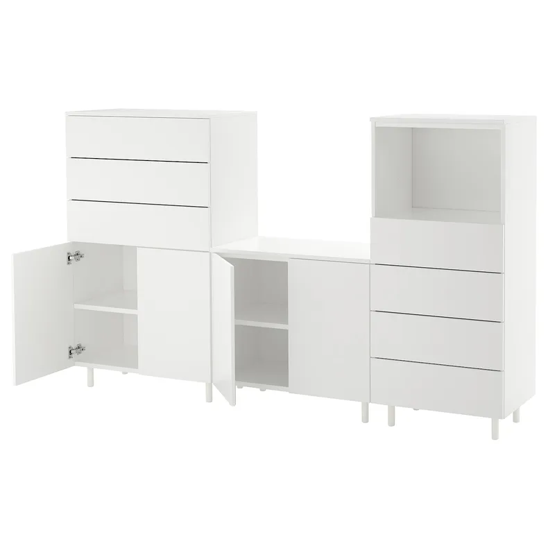IKEA PLATSA ПЛАТСА, комбинация д / хранения, белый / фонен белый, 220x42x133 см 192.521.25 фото №1