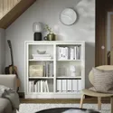 IKEA TONSTAD ТОНСТАД, шкаф+раздвижные стеклянные дверцы, крем, 120x37x116 см 204.888.96 фото thumb №2