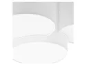 BRW Стельовий світильник Mona 4-х точковий тканинний білий 087638 фото thumb №2