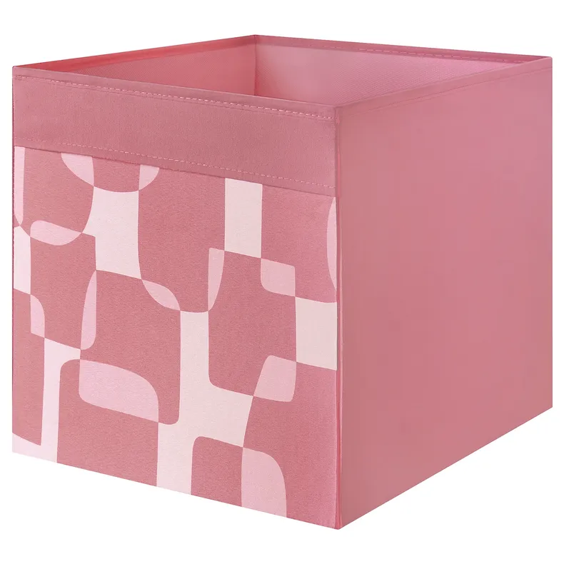 IKEA DRÖNA ДРЕНА, коробка, рожевий / білий, 33x38x33 см 205.666.48 фото №1