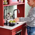 IKEA DUKTIG ДУКТИГ, игрушечная детская кухня, красный, 72x40x109 см 805.577.40 фото thumb №3