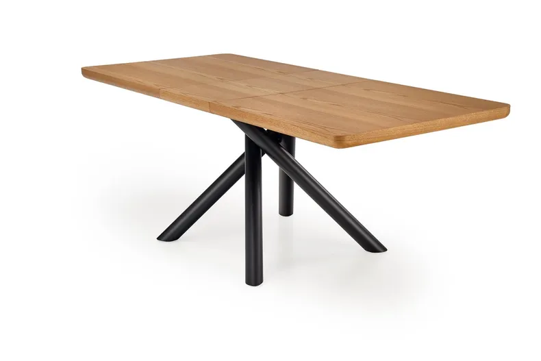 Кухонний стіл розкладний HALMAR DERRICK 160-200x90 см натуральний дуб/чорний фото №15