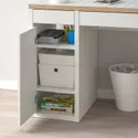 IKEA MICKE МІККЕ, письмовий стіл, білий / антрацит, 105x50 см 104.898.39 фото thumb №6