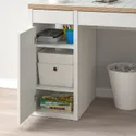 IKEA MICKE МИККЕ, письменный стол, белый / антрацит, 105x50 см 104.898.39 фото thumb №6