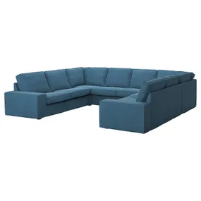 IKEA KIVIK КИВИК, 6-местный п-образный диван, Талмира голубая 795.276.50 фото