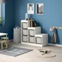 IKEA TROFAST ТРУФАСТ, шафа, білий / сірий, 99x44x94 см 593.293.78 фото thumb №2