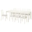 IKEA EKEDALEN ЕКЕДАЛЕН / EKEDALEN ЕКЕДАЛЕН, стіл та 8 стільців, білий білий / Orrsta світло-сірий, 180 / 240 см 294.828.52 фото thumb №1