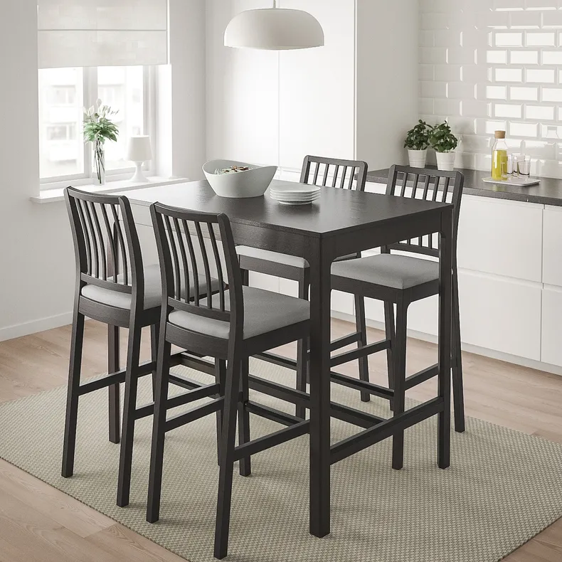 IKEA EKEDALEN ЭКЕДАЛЕН, барный стол, тёмно-коричневый, 120x80x105 см 904.005.17 фото №4
