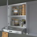 IKEA ENHET ЭНХЕТ, кухня, серая рама, 243x63.5x222 см 094.855.97 фото thumb №10