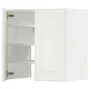 IKEA METOD МЕТОД, настінн шаф д / витяжки з полиц / дверц, білий / БУДБІН кремово-білий, 60x60 см 595.052.58 фото