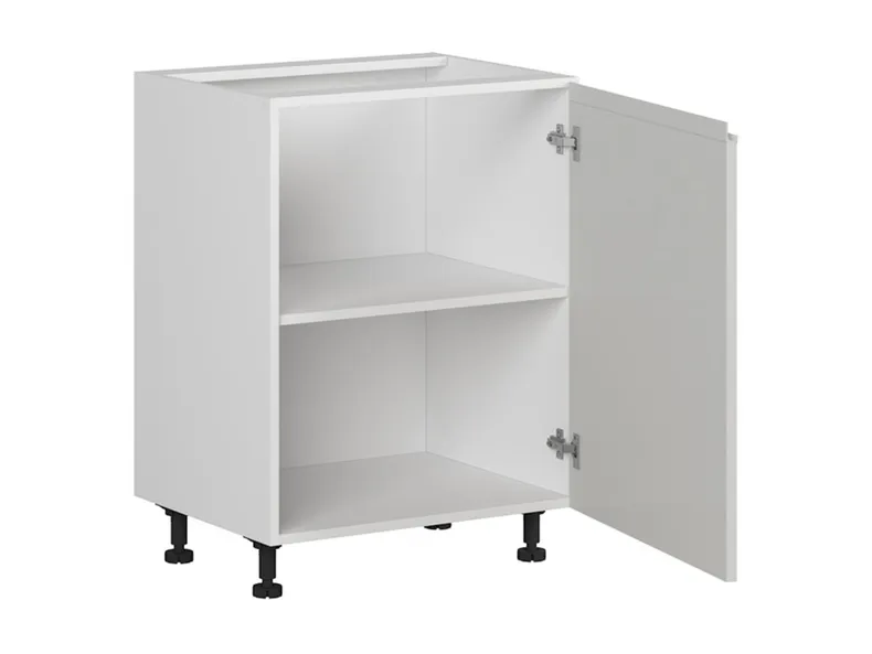BRW Базовый шкаф для кухни Sole 60 см правый светло-серый глянец, альпийский белый/светло-серый глянец FH_D_60/82_P-BAL/XRAL7047 фото №3
