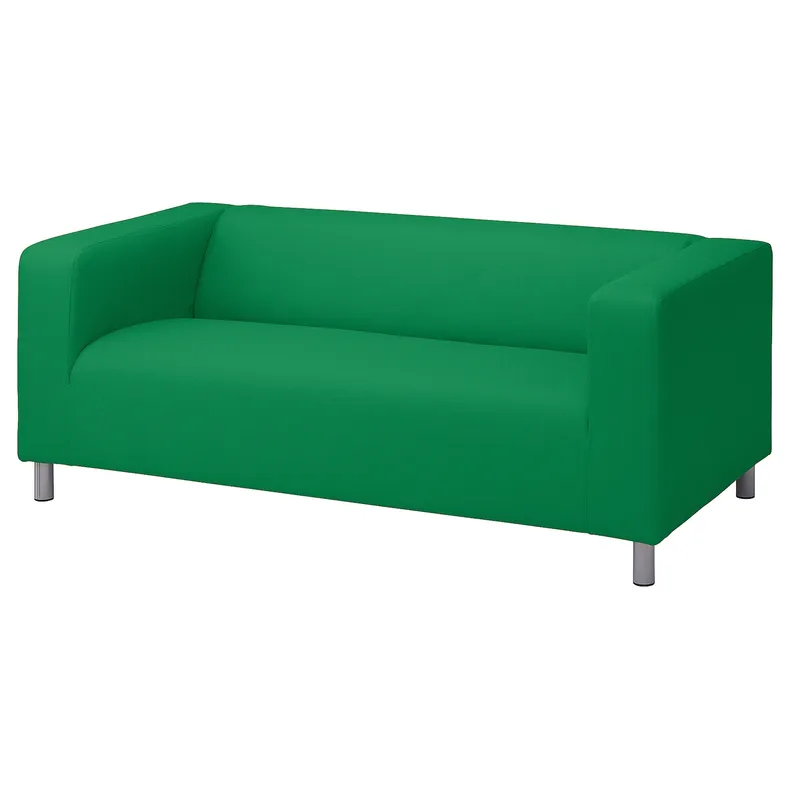 IKEA KLIPPAN КЛІППАН, 2-місний диван, ВІССЛЕ зелений 795.616.63 фото №1