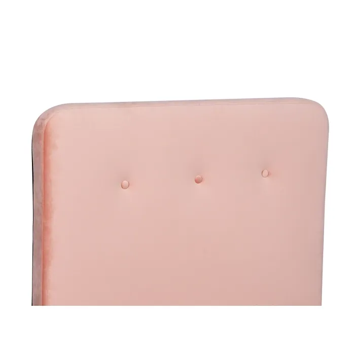 Кровать односпальная бархатная 90x200 MEBEL ELITE MIKEL Velvet, розовый фото №9