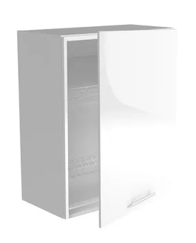 Верхний шкаф с сушилкой для посуды HALMAR VENTO GC-60/72 фасад : белый фото