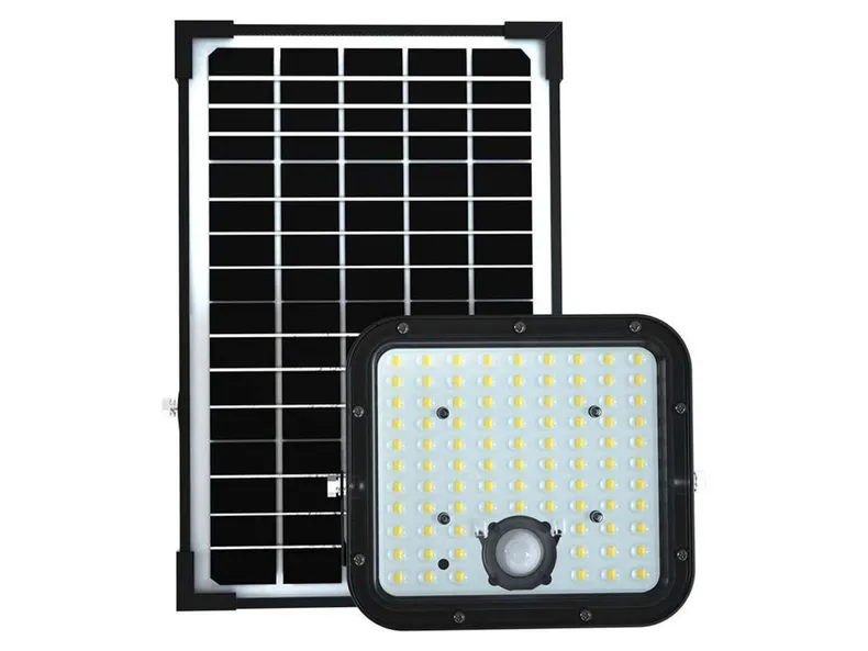 BRW VT-432 LED 4000K пластикова сонячна лампа чорна 093651 фото №1