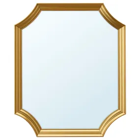 IKEA SVANSELE СВАНСЕЛЕ, зеркало, золотой цвет, 53x63 см 104.712.74 фото