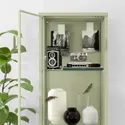 IKEA RUDSTA РУДСТА, шафа зі скляними дверцятами, світло-зелений, 42x37x155 см 005.327.20 фото thumb №3
