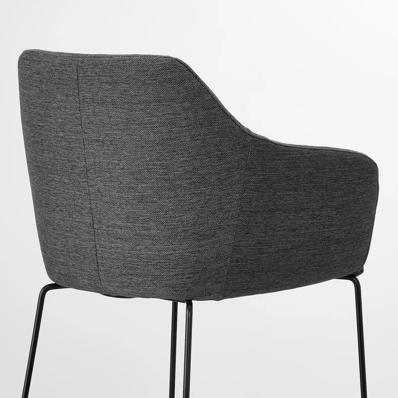 IKEA TOSSBERG ТОССБЕРГ, стілець, металл чорний/сірий 904.353.24 фото №6