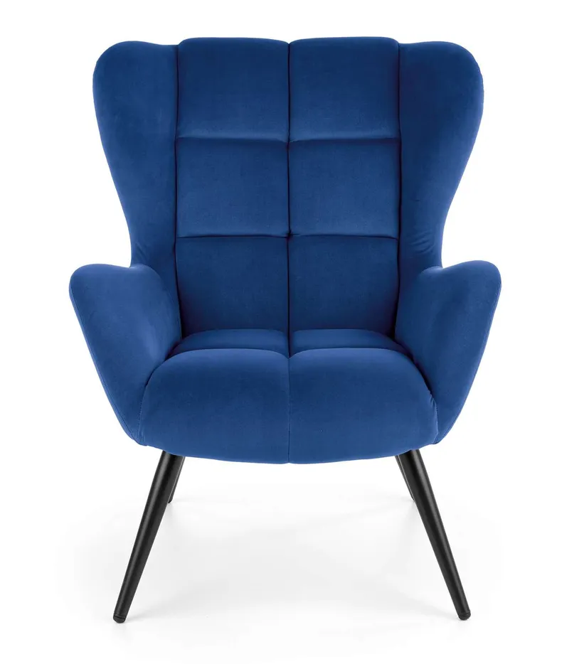 Мягкое кресло HALMAR TYRION, темно-синий фото №7