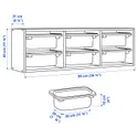 IKEA TROFAST ТРУФАСТ, настенный модуль для хранения, белый/темно-серый, 99x21x30 см 995.333.58 фото thumb №5