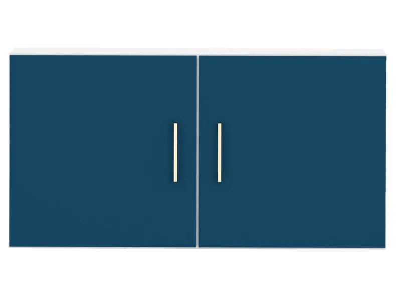 BRW Настінна шафа Modeo100 см з дверцятами біла/темно-синя SFW/100/50/30_10-BI/BLC фото №2