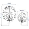 IKEA MOLNSKOG МОЛЬНСКОГ, настінна прикраса, набір із 2 шт, пальмовий лист ручна робота фото thumb №5