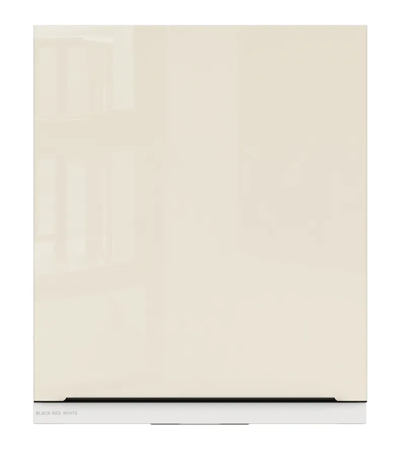 BRW Кухонный настенный шкаф 60 см с вытяжкой правый магнолия жемчуг, альпийский белый/жемчуг магнолии FM_GOO_60/68_P_FAMI-BAL/MAPE/BI фото №1