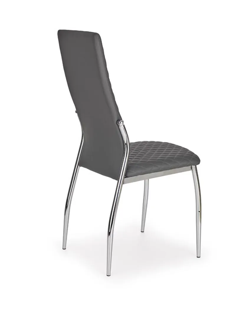 Кухонний стілець HALMAR K238 сірий, хром фото №2