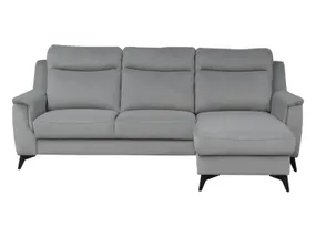 BRW Правосторонний угловой диван-кровать Leo с ящиком для хранения велюр серый, Матовый бархат 85 NA-LEO-2F_REC/BK-TK1_B24044 фото
