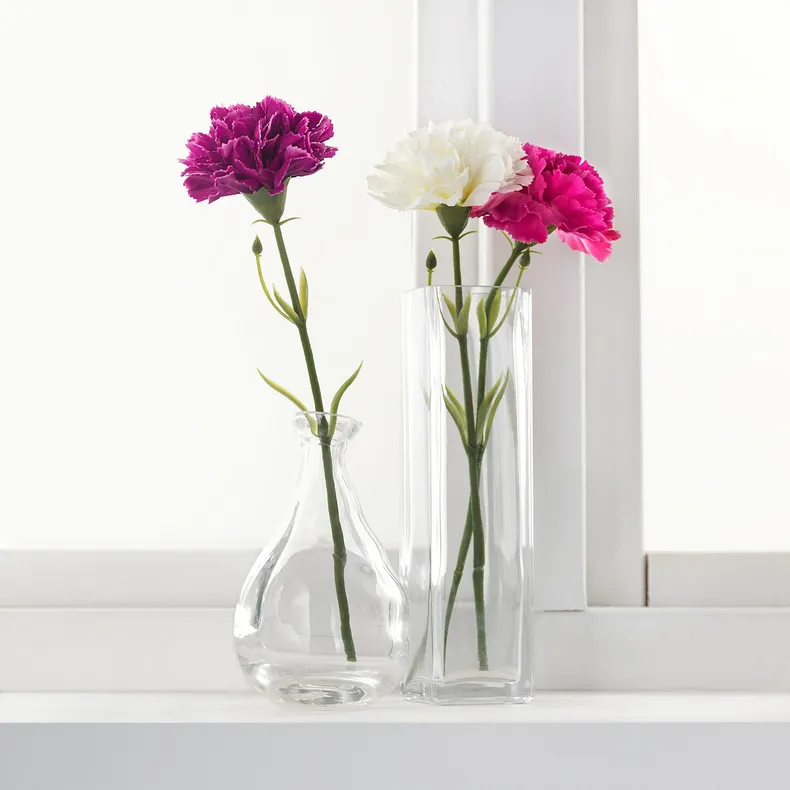 IKEA SMYCKA СМИККА, цветок искусственный, гвоздика / белый, 30 см 203.335.88 фото №2