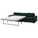 IKEA VIMLE ВІМЛЕ, 3-місний диван-ліжко, з широкими підлокітниками/Djuparp темно-зелений 795.372.77 фото thumb №1