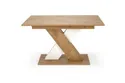 Обідній стіл розкладний HALMAR XARELTO 130-175x85 см дуб ланселот - білий фото thumb №7