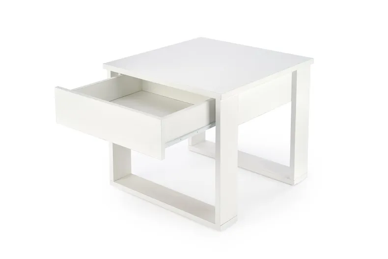 Журнальный столик квадратный HALMAR NEA 60x60 см белый фото №2