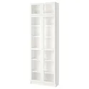 IKEA BILLY БІЛЛІ / OXBERG ОКСБЕРГ, книжкова шафа, білий, 80x30x237 см 692.177.14 фото thumb №1