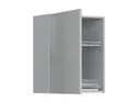 BRW Кухонный гарнитур Top Line 60 см со сливом слева серый глянец, серый гранола/серый глянец TV_GC_60/72_L-SZG/SP фото thumb №3
